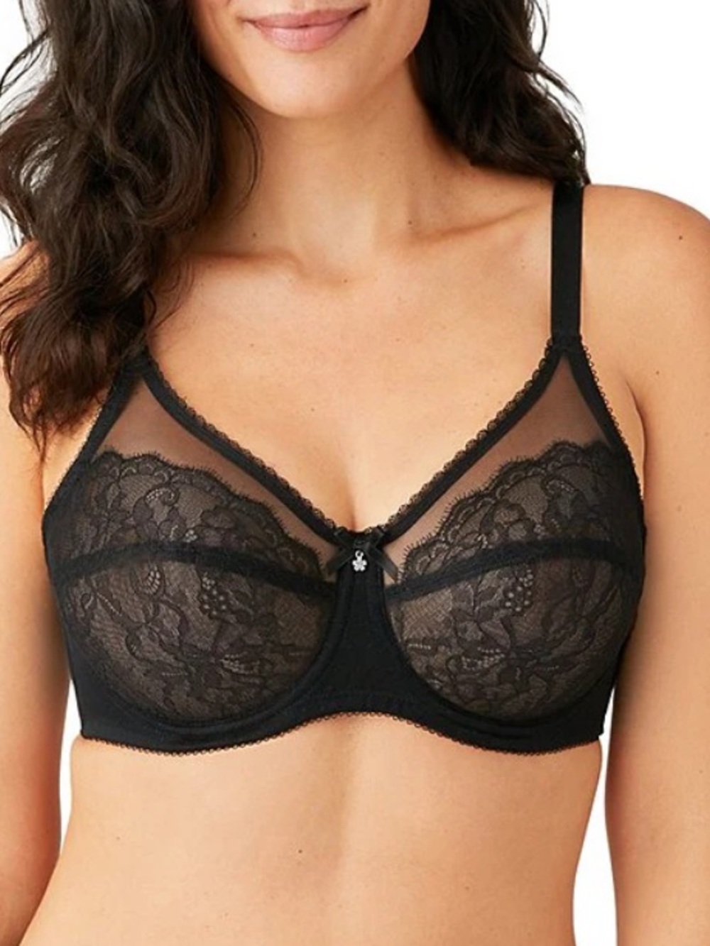 Wacoal Black 855245 Unlined Underwire Bra 36D
